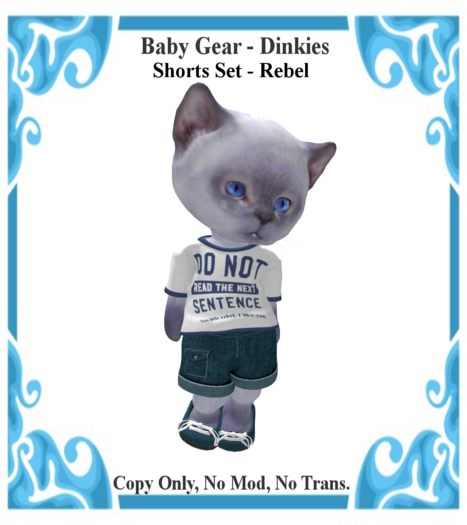 Baby Gear Dinkies - Shorts Set Rebel (Bagged)