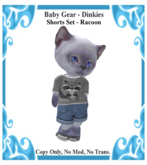 Baby Gear Dinkies - Shorts Set Racoon (Bagged)