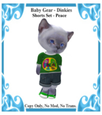Baby Gear Dinkies - Shorts Set Peace (Bagged)