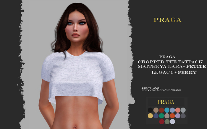 Praga Cropped Tee - FATPACK - 