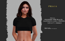 Praga Cropped Tee - Black - 