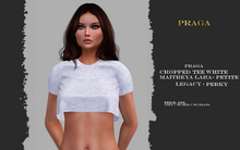 Praga Cropped Tee - White -