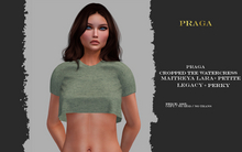 Praga Cropped Tee - Watercress - 