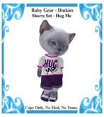 Baby Gear Dinkies - Shorts Set Hug Me (Bagged)