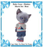 Baby Gear Dinkies - Shorts Set Boat (Bagged)