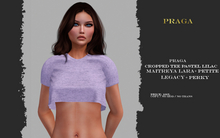 Praga Cropped Tee - Pastel lilac - 