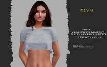 Praga Cropped Tee - Droplet - 