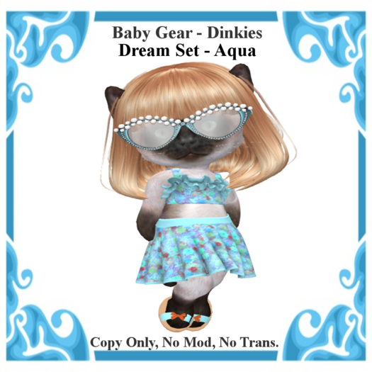 Baby Gear Dinkies - Dream Set Aqua (Bagged)