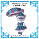 Baby Gear Dinkies - Cambric Teal (Bagged)