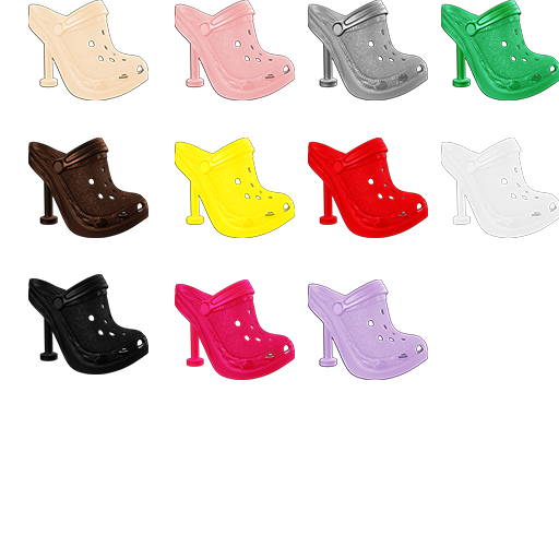 Melange: Tabitha Croc Heels [Fatpack]