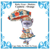 Baby Gear Dinkies - Cambric Orange (Bagged)