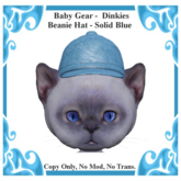 Baby Gear Dinkies - Beanie Cap Solid Blue (Bagged)