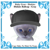 Baby Gear Dinkies - Ballcap - Gray (Bagged)