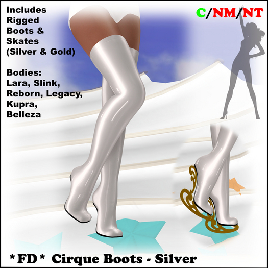 *FD* Cirque Boots [Boxed] Silver