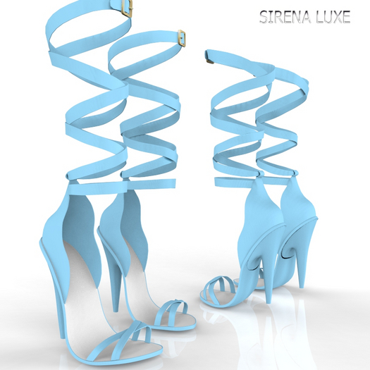 Blue Wrapped Heels Kupra