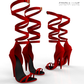 Red Wrapped Heels Kupra