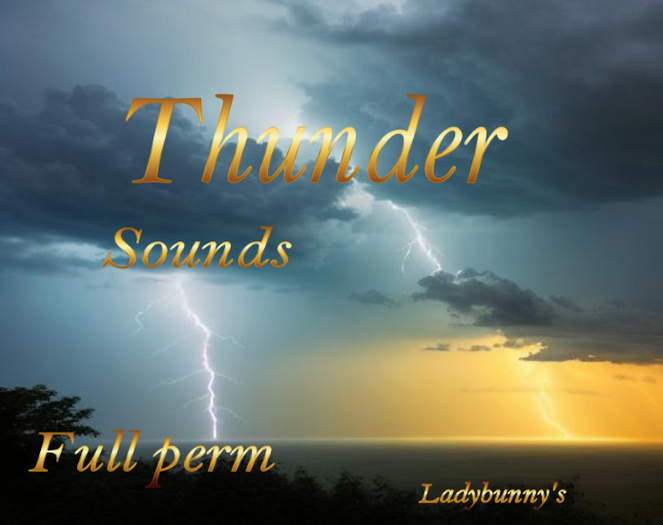 Bunny's Sounds-Thunder 2 and 3-Full perm sounds