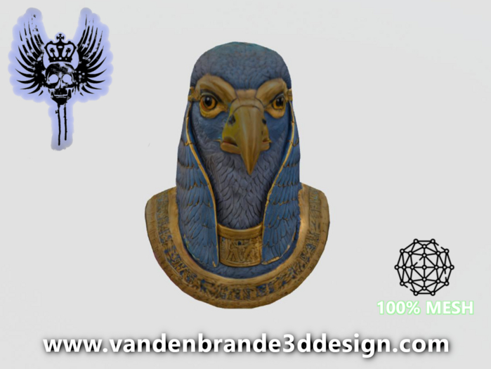 ~Full perm Horus Falcon Statue Bust 100% Mesh