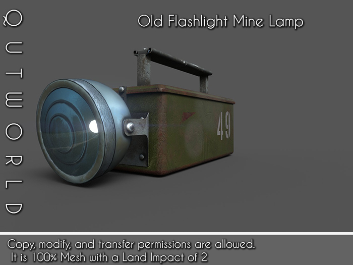.::QUTWORLD Old Flashlight Mine Lamp::.  FP 