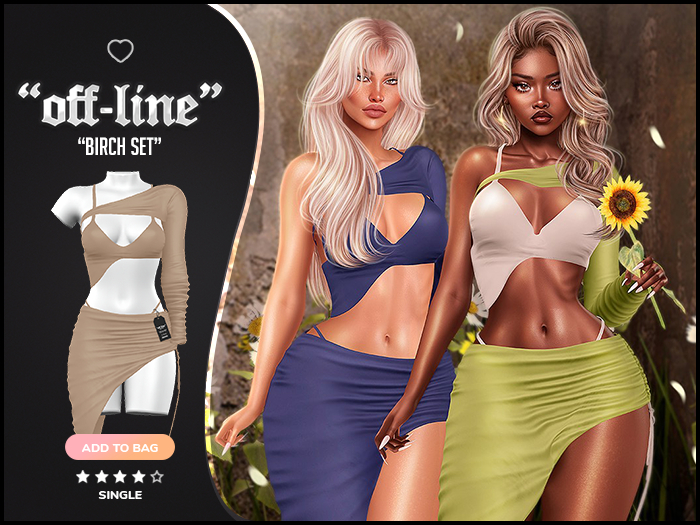 "Off-Line" x "Birch" Set / Cream