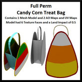 Full Perm Candy Corn Treat Bag