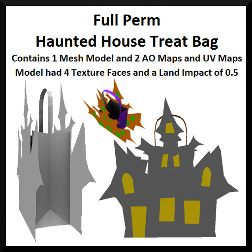 Full Perm Haunted House Treat Bag