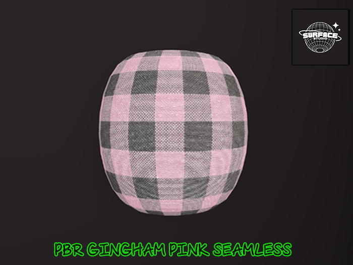 SS - PBR  Pink Gingham
