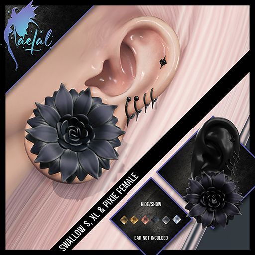 FaeTal - Ear 45 - Swallow S,XL & Pixie/LeL Human female(demo)