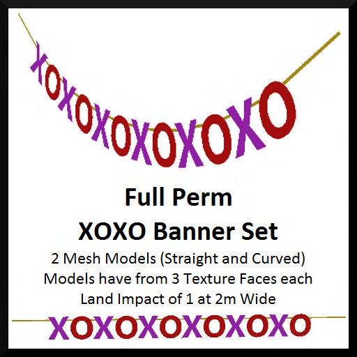 Full Perm XOXO Banner Set