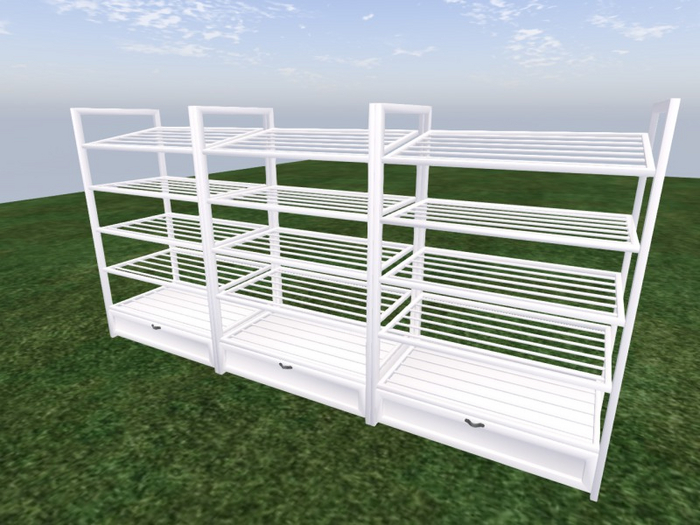 TM Bakery Shelves - White - FP - Full Permissions