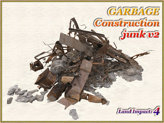 GARBAGE - Construction junk v2 (4 LI) (Full perm) FREE GIFT