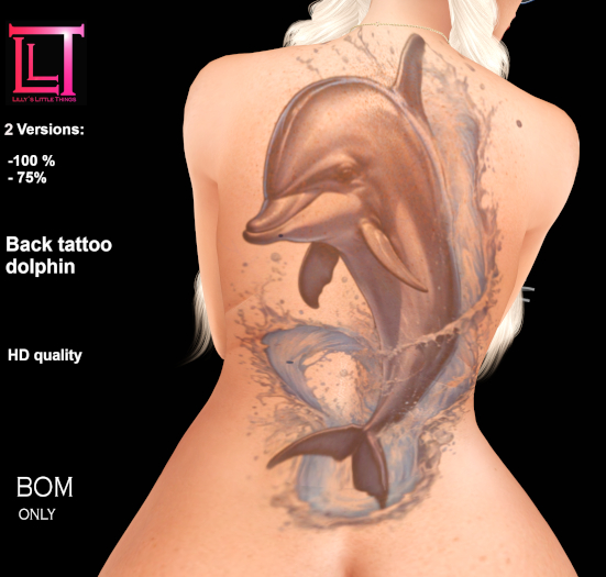 Back tattoo dolphin *LLT*