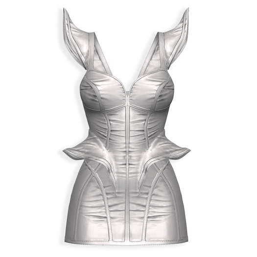 .{PSYCHO:Byts}.Dita Dress // WHITE //