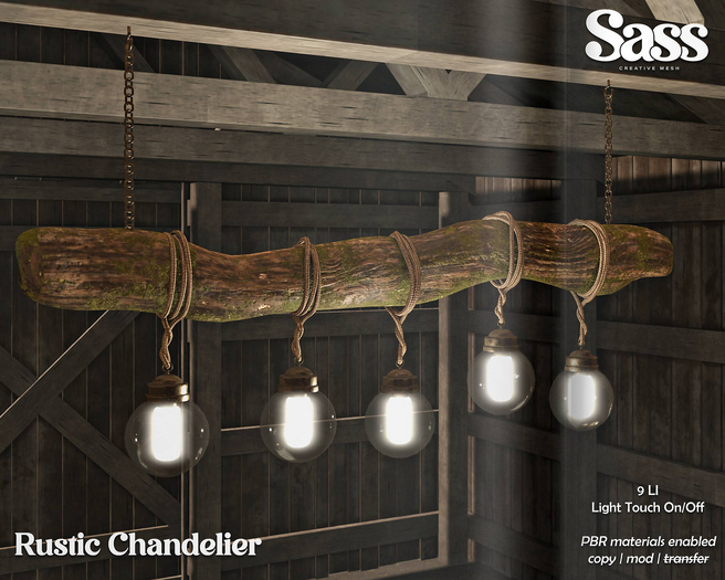 Sass [Rustic Chandelier]