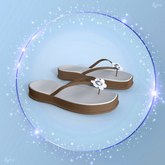 Brown Gem Flip Flops Reborn
