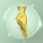 Yellow Wrap Gown Maitreya