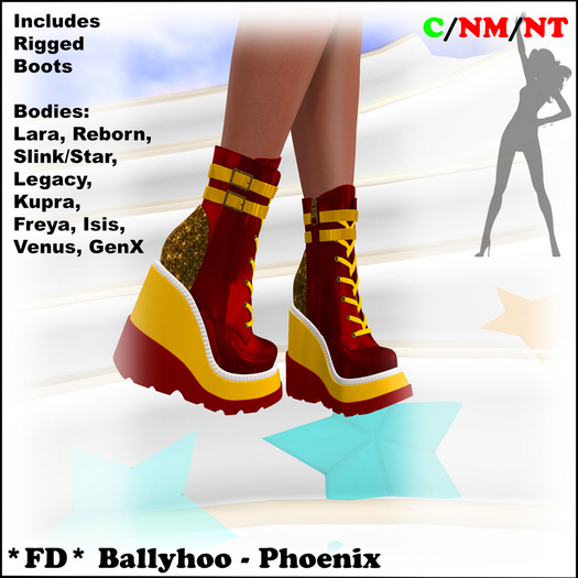 *FD* Ballyhoo Boots [Boxed] Phoenix