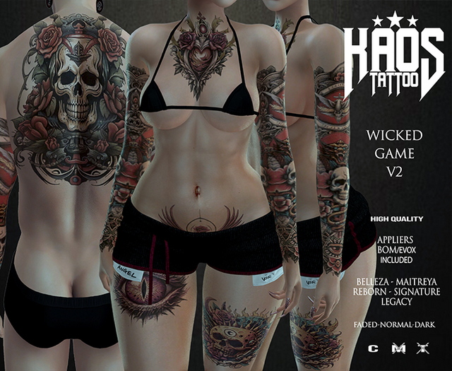 KaoS WICKED GAME V2 TATTOO