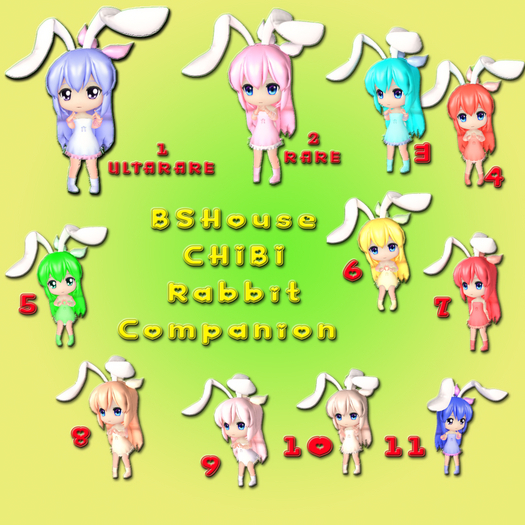 02 BSHouse CHIBI Rabbit  Companion -RARE