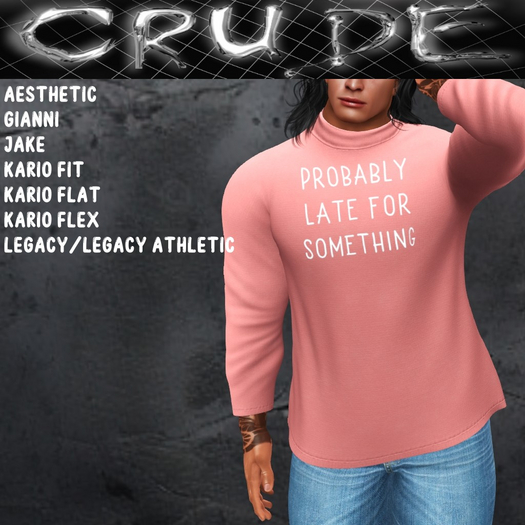 Probably late for something Men's Turtle (MTN)  <Wear Me>