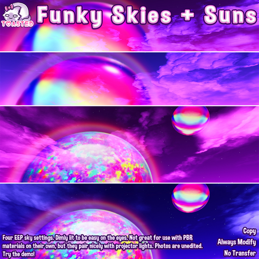 TOASTED // Funky Skies + Suns