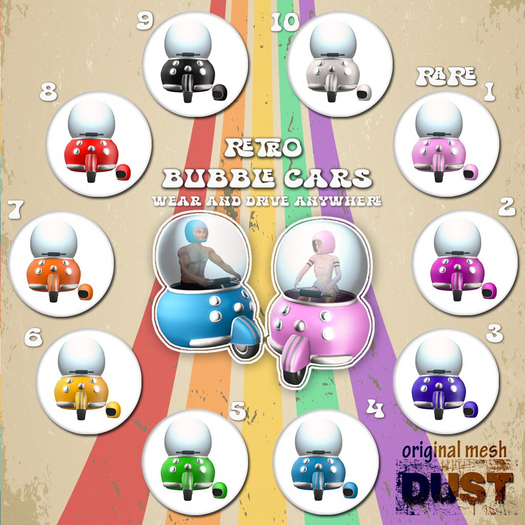 1 DUST: RARE Bubble Car - Pastel BOX [rezz]