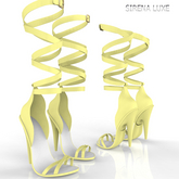 Yellow Wrapped Heels Maitreya