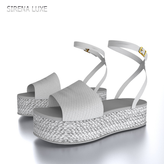 Grey Platform Sandals Maitreya