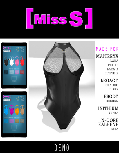 Miss S. Bodysuit Exposed! Latex DEMO