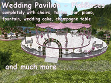 <MS> Decos - Wedding Pavilion Pink Roses