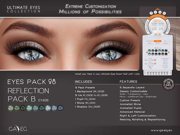 [GA.EG] Ultimate Eyes Pack - EY40B Reflection Pack B