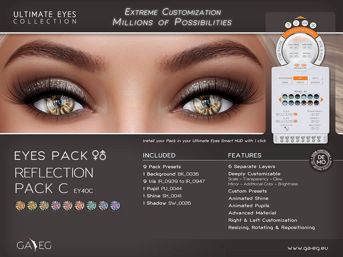 [GA.EG] Ultimate Eyes Pack - EY40C Reflection Pack C