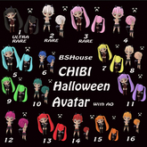 02-BSHouse CHIBI HALLOWEEN  Avatar- RARE