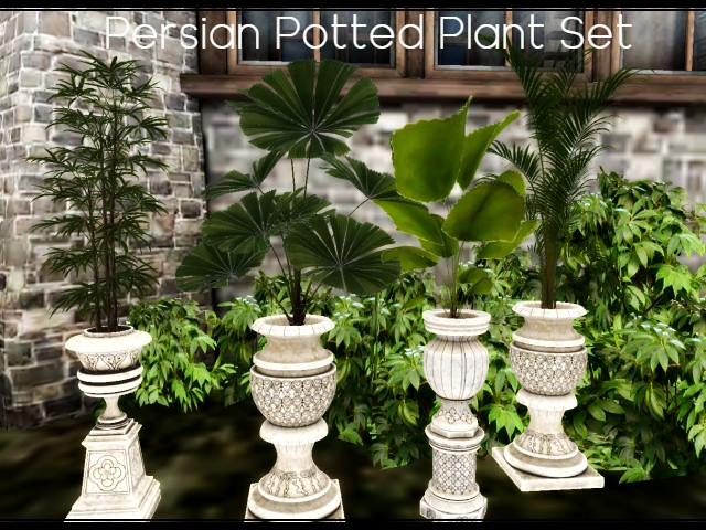 [AE] Home & Garden - Persian Pot Plant Set